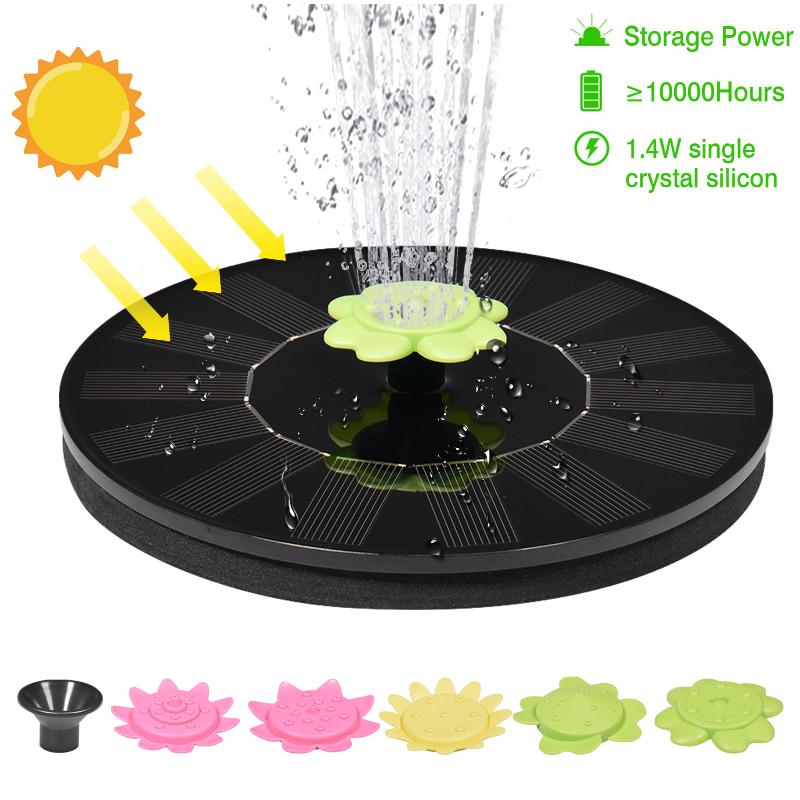 

Solar Fountain Garden Water Pool Pond Decoration Panel Powered Pump Decorations