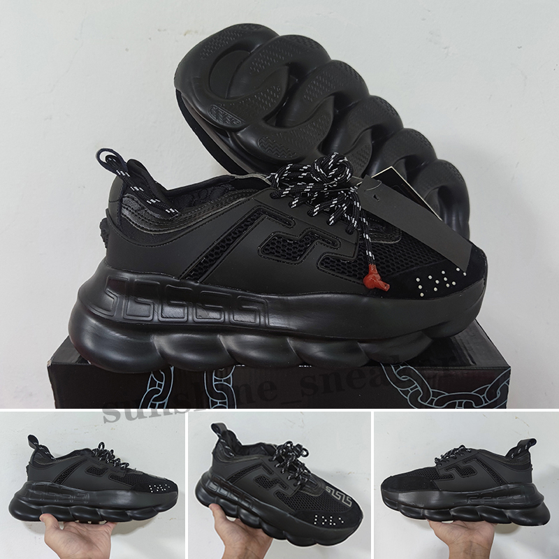

Platfrom originals leisure Sneakers Reaction shoes mens womens paris confortable Old Dad bench shoes classic chain leather outdoor walking, Color 1