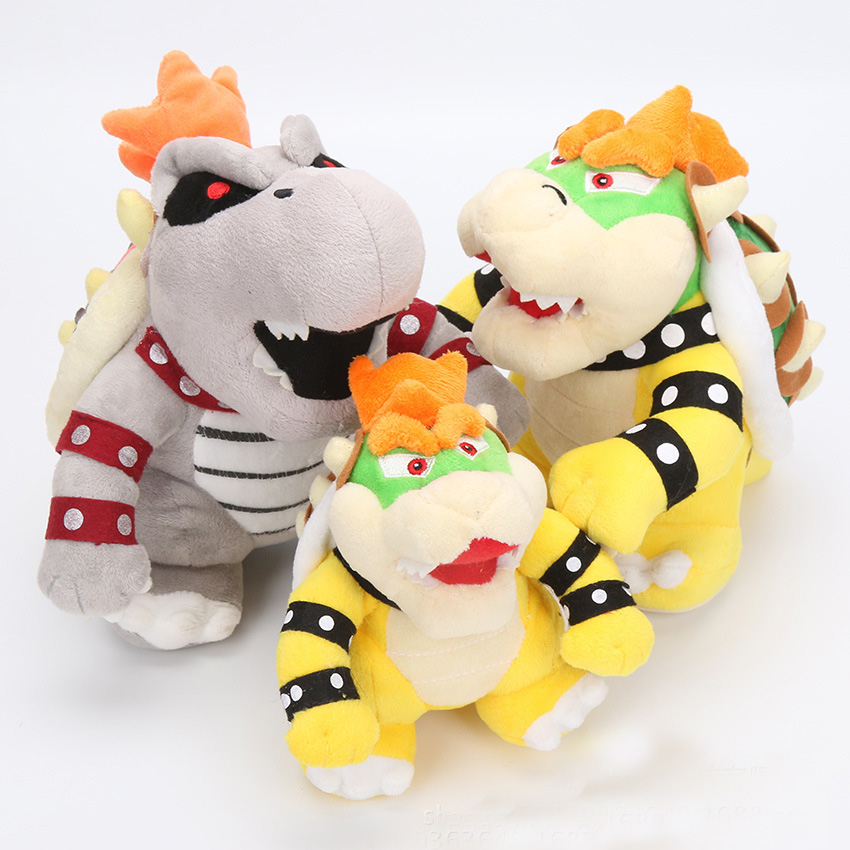 

Bowser Koopa Plush Doll Stuffed Animals Toy For Baby Gifts 17-25cm, As picture