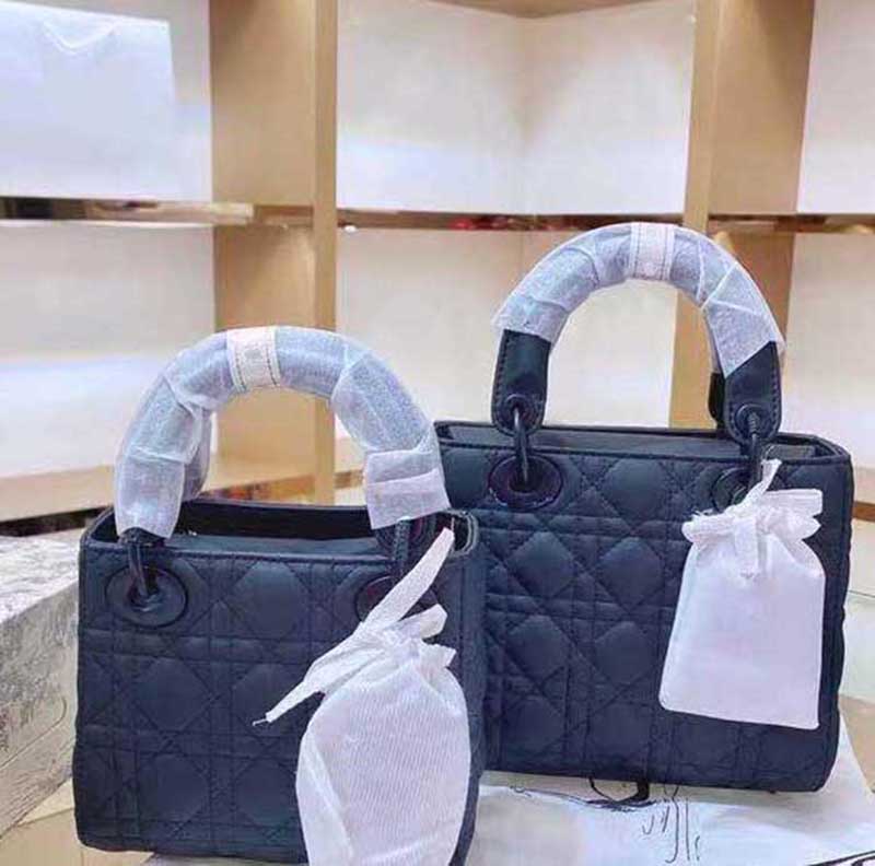 

Top 3A brand 17cm and 20cm designer luxury belt box lady shoulder bag leather houndstooth fabric CrossBodybag saddle handbag high quality, No box