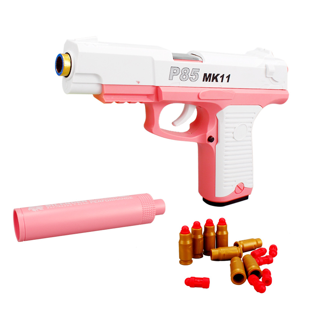 

P85 MK11 Pistol Toy Gun Model Airsoft Pistola Soft Bullet Silah Firing Shotgun Blaster For Kids Adults Boys Birthday Gifts