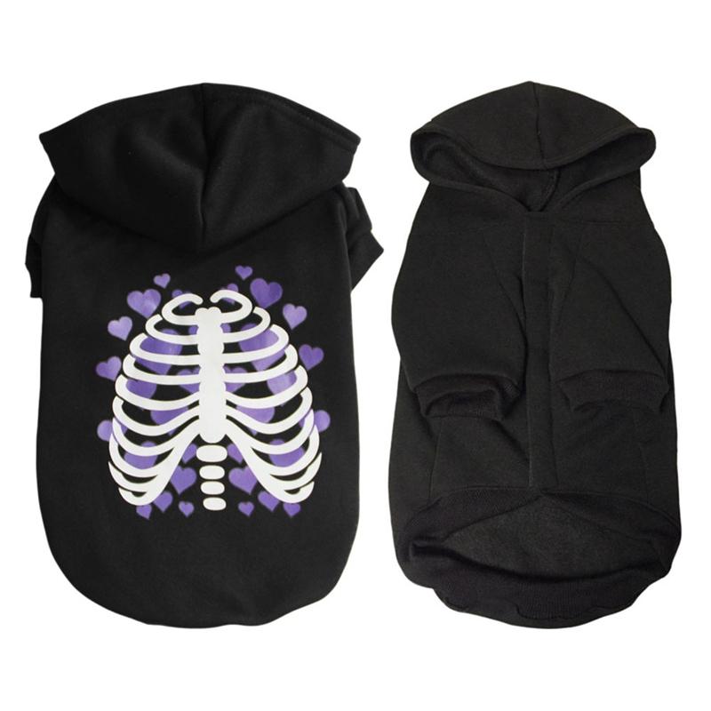 

Dog Apparel Romanceztou Winter Pet 2 Legged Thickening Warm Black Hoodie Funny Halloween Cosplay Costume For Outdoor Dogs