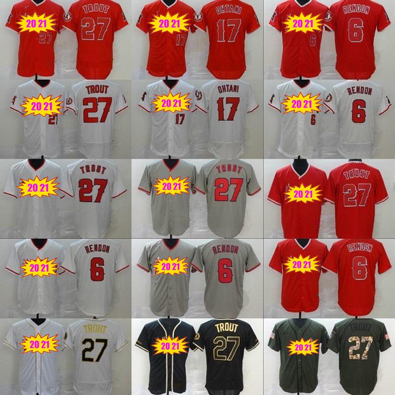 

Custom 27 Mike Trout Jerseys 20 21 Anthony Rendon Shohei Ohtani Andrelton Simmons Albert Pujols Justin Upton Arcia Briceno Baseball Jersey, Blue;black