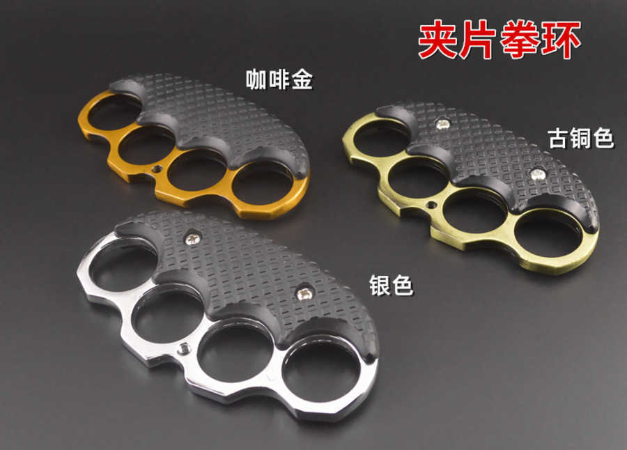

Clip Hand Clasp Boxing Tiger Finger Sleeve Legal Metal Brace Ring Martial Arts Fight Iron Four PW63802