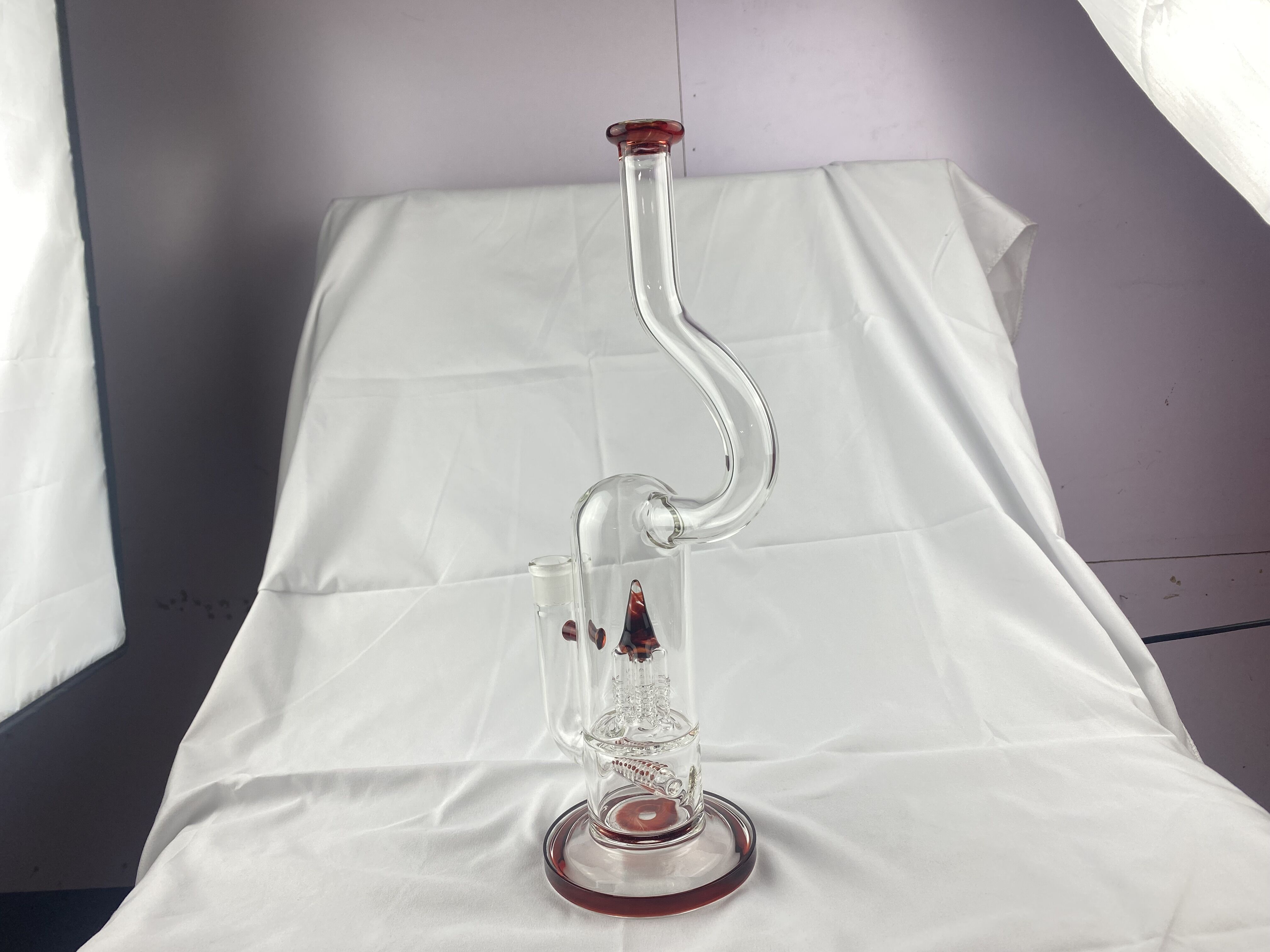 

Smoking Pipes,bong,red,16inches,18mm joint