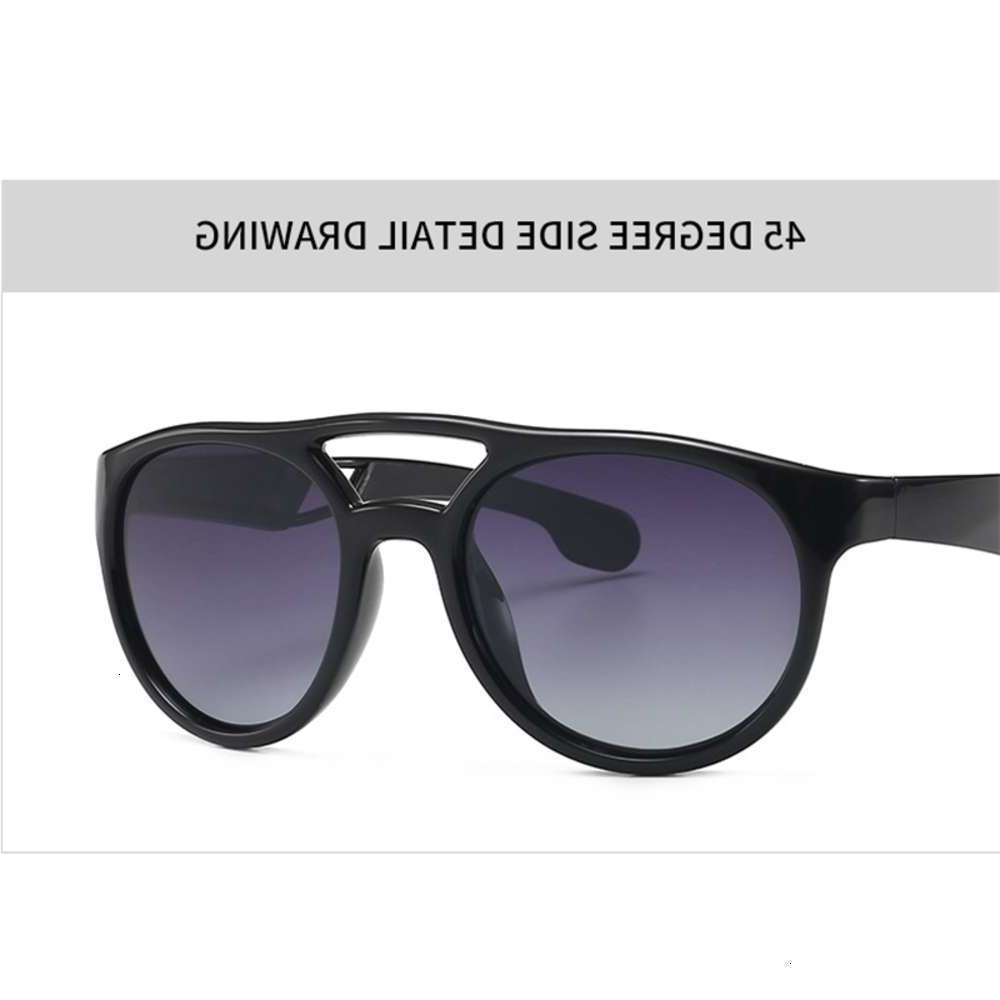 

sunglasses Sunglasses DPZ Round frame retro TR90 polarized women sport driving men's aviation sunglasses UV4001, Black
