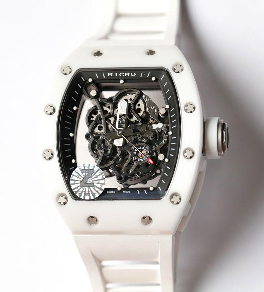 

High-end men's watch wholesale and retail ceramic case imported rubber watchband stainless steel dial automatic machinery imported mov