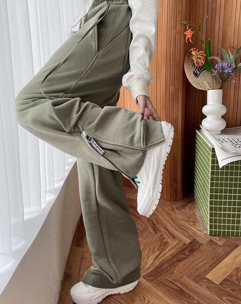 

Women's Pants & Capris Casual Loose Guard Trousers 2021 Autumn Design Sense Zipper Waist Hip-hop Fashionable Clothing, Black;white