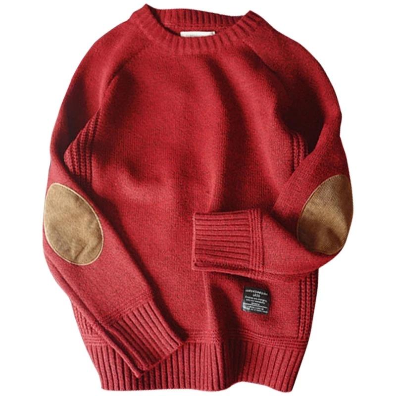

Men's Sweaters Autumn Pullover Sweater Fashion Casual Loose Thick O-Neck Wool Knitted Male Spring Oversize Harajuku Streetwear Knitwear, White;black