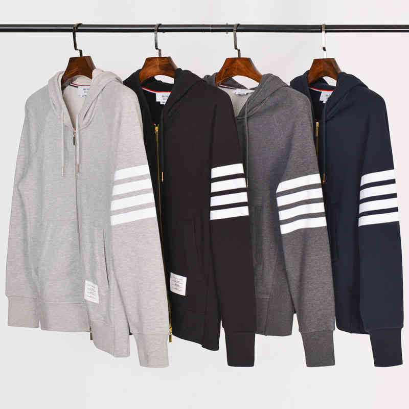 

2022 Fashion Luxury Brand Spring Autumn Hooded Clothing Cotton Jacket Men Women Tb Sweatshirts Hoodies Casual Sportswear Coat, Blue