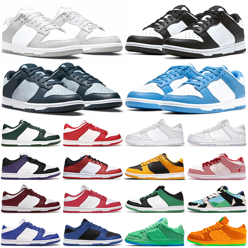 

dunks low men women running shoes White Black Grey Fog Syracuse Team Green University Blue Red Georgetown mens womens low outdoor walking jogging sneakers trainers, Game royal crimson