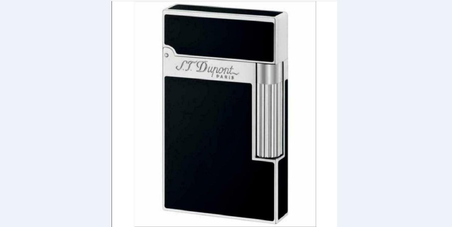 

2021 s t cigar lighter Linie 2 Chinese black baking paint absorbs sound black and silver