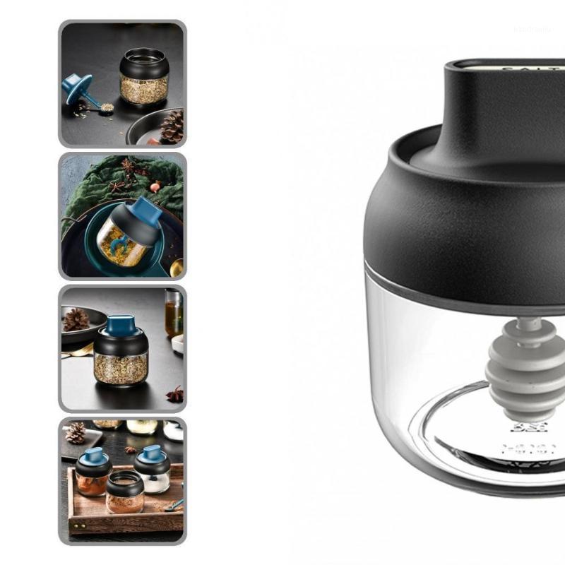 

Storage Bottles & Jars Convenient Useful Pepper Holder Honey Bottle Glass Oil Brush Sealed Kitchen Accessories
