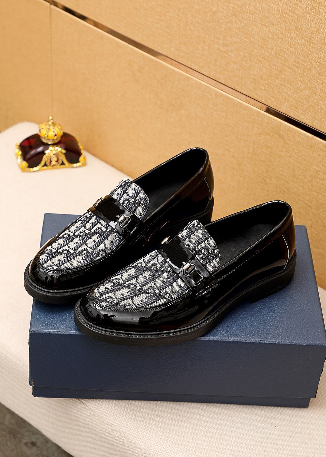 

2021 New Fashion Men's Casual Loafers Genuine Leather Slip-on Dress Shoes Handmade Men Flats Brand Wedding Party Shoes Size 38-45, Black 2