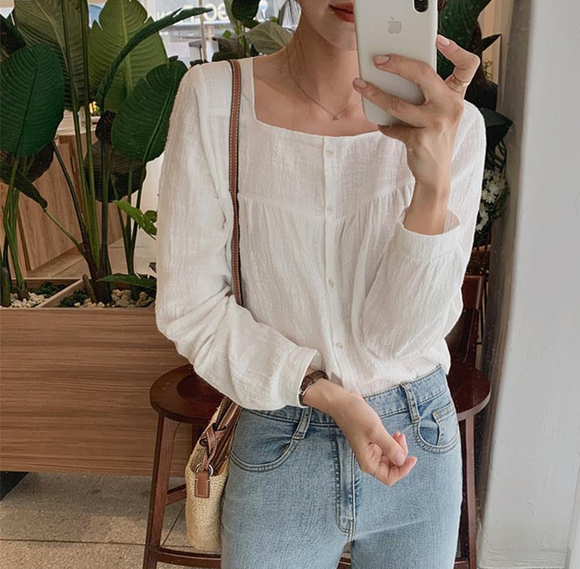 

embroidery women shirts spring femme shirt casual white girls blouse long sleeve linen cotton plus size blouses