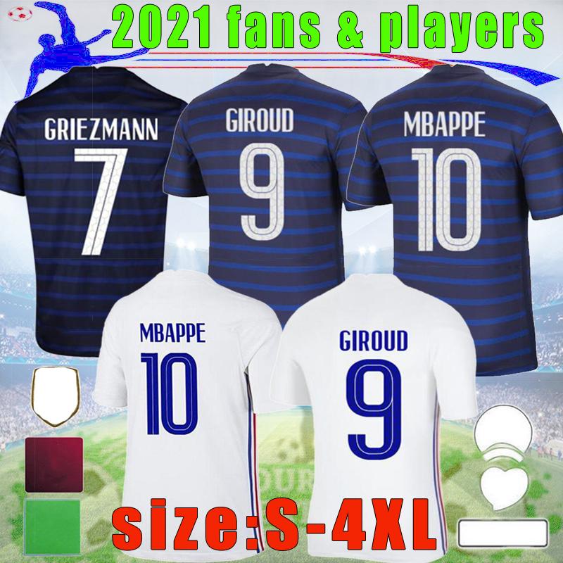 

2021 france MBAPPE soccer jerseys player version GRIEZMANN POGBA 21 22 national team francia GIROUD fans KANTE Football shirts, Black;yellow