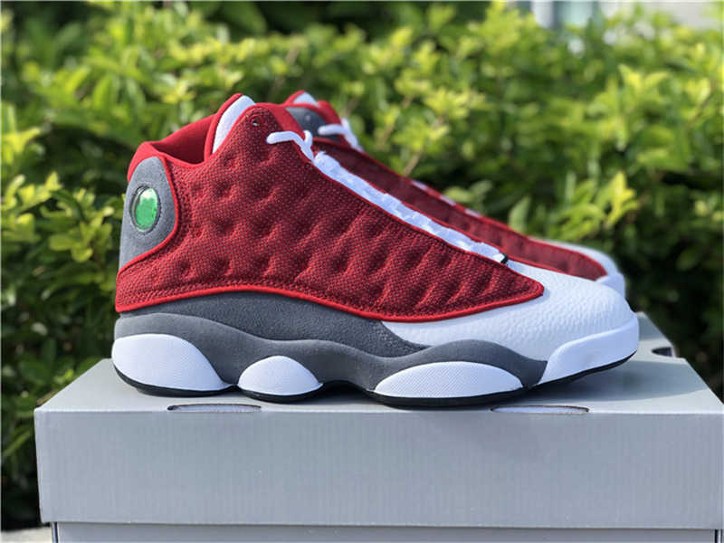 

2021 Authentic 13 Gym Red Flint Grey Shoes White Black 13s 3m Reflective Real Carbon Fiber Men Outdoor Sports Sneakers with Original Box