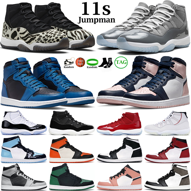 

men women basketball shoes 1s jumpman Dark Marina Blue Patent Bred Pine Green Shattered Backboard 11s Cool Grey Animal Instinct mens outdoor sports sneakers