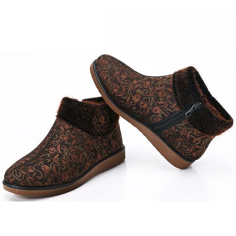

Boots Women's Comfortable High Quality Woman Female Fashion Ladies Chunky Shoes Round Toe, Red