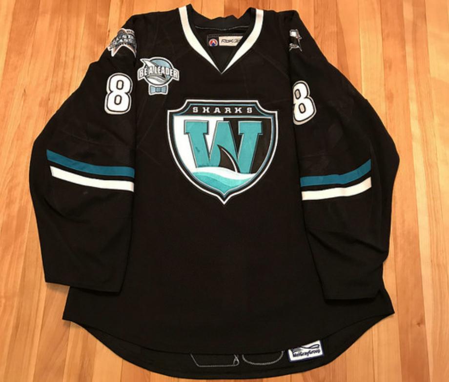 

rare Hockey Jersey Men Youth women Vintage Customize Worcester Sharks LOGAN COUTURE Size S-5XL custom any name or number, Black men s-5xl