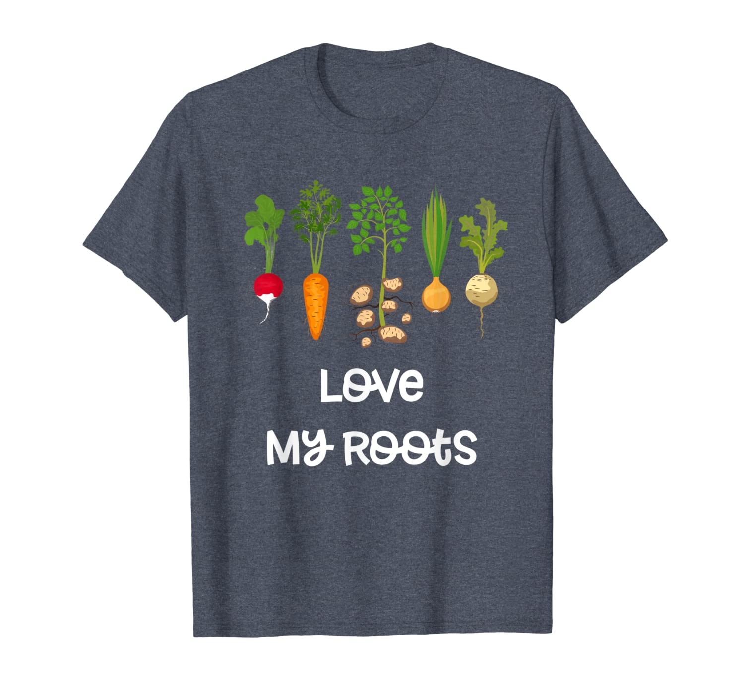 

Root Vegetables Gardening, Cute Garden Tee Shirt Gift, 3Dk, White;black