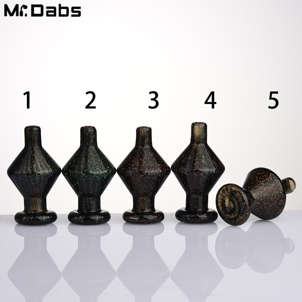 

Colored Glass Bubble Carb Cap Smoking Accessories 48mm Height 27 Diameter for Quartz Banger Nail Dab Rigs