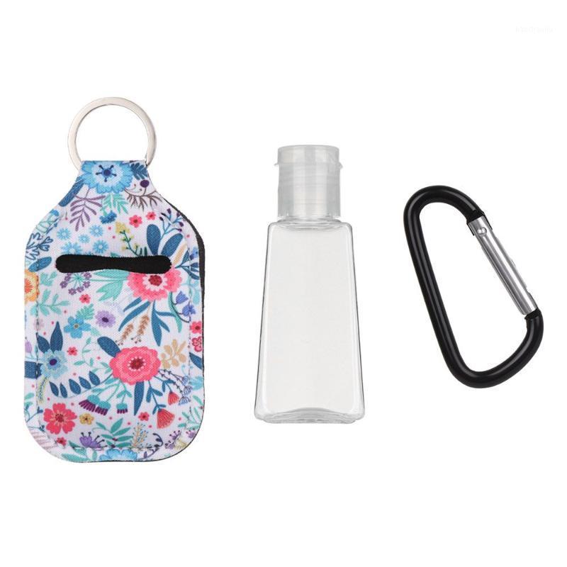

Storage Bottles & Jars 3Pcs/Set 30ml Refillable Hand Sanitizer With Keychain Holder Bottle Cover Portable Mini Silicone