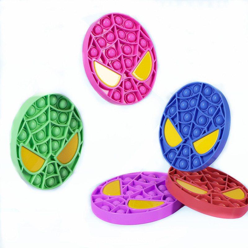 

5color Push Pop it Bubble Sensory Fidget Toy spider Autism Squishy Stress Reliever Toys Adult Kid gift zx021
