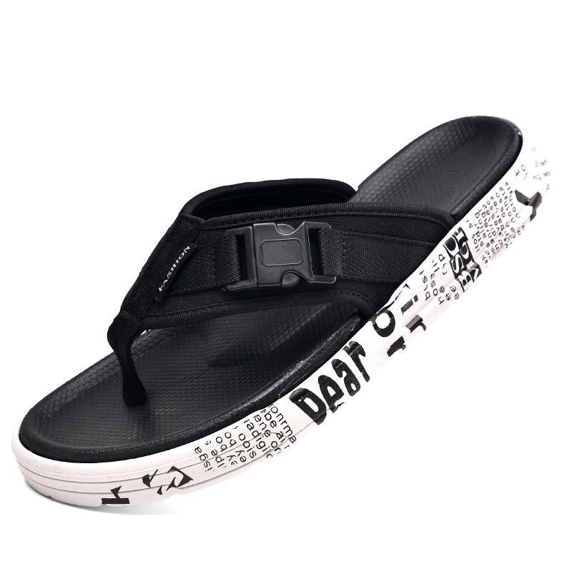 

Women Summer Home Slippers EVA Light-weight Fashion Flip Flops For Female House Shoes, Black