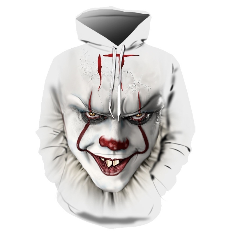 

2020 3D printed horror movie clown Soul 2 Hoodie Halloween Costume