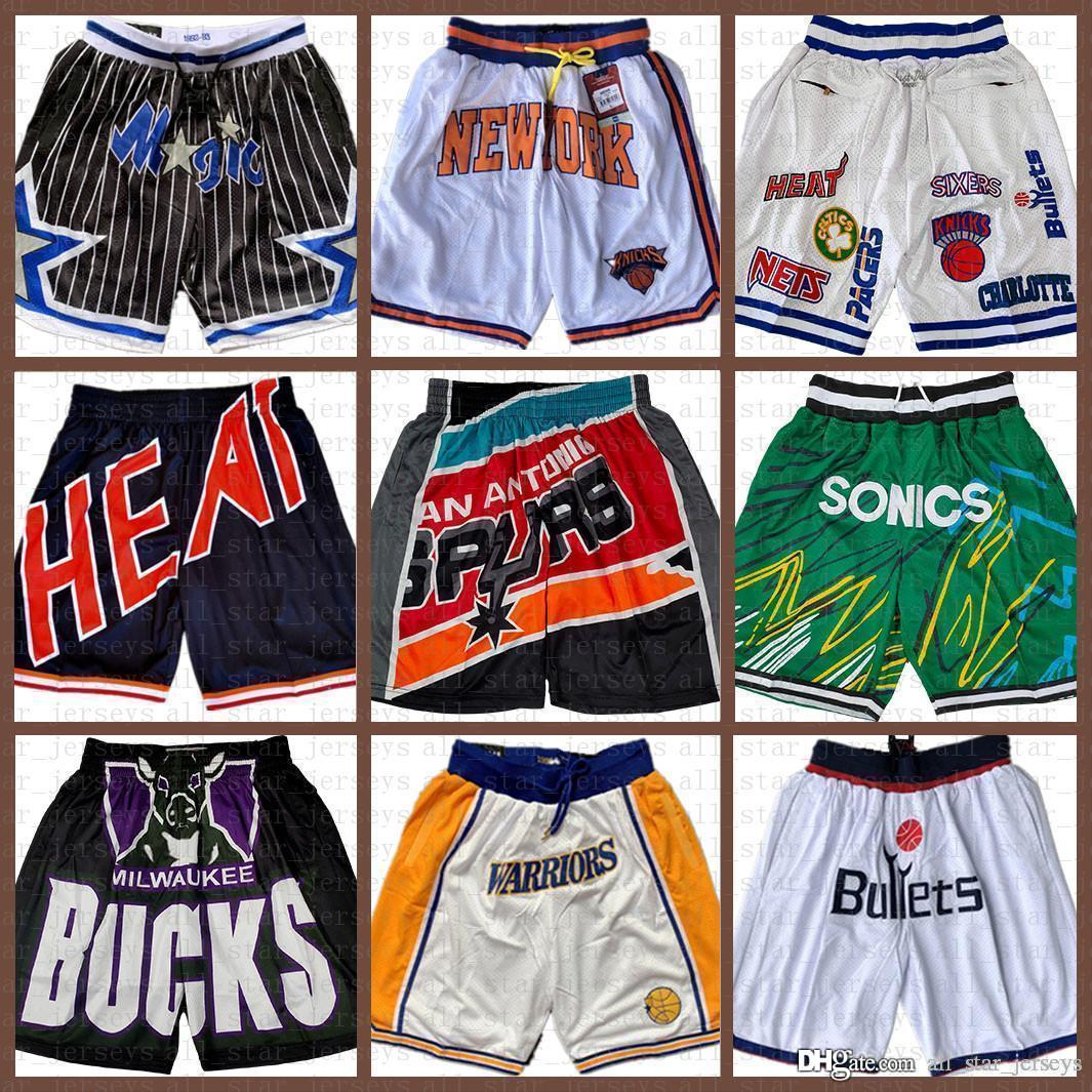 

San jersey Antonio Spurs Basketball Cleveland Cavaliers Shorts Just DON Boston Celtics Pocket Shorts Detroit Piston, Black;red