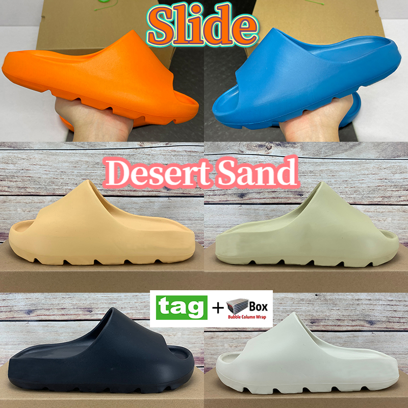 

With Box Summer Slide shoes Slippers dark desert sand Enflame Orange Enfora platform slipper bone soot earth brown sneakers men women Sandals, Dubble wrap packaging