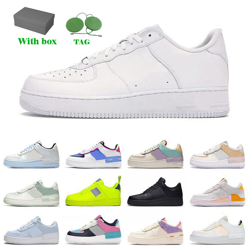

Top Quality Classic Dunk One Platform Low Running Shoes Shadow Men Women Airforce Force Air Dunks 1 Utility Volt White Trainers Mens Womens Size 36-45