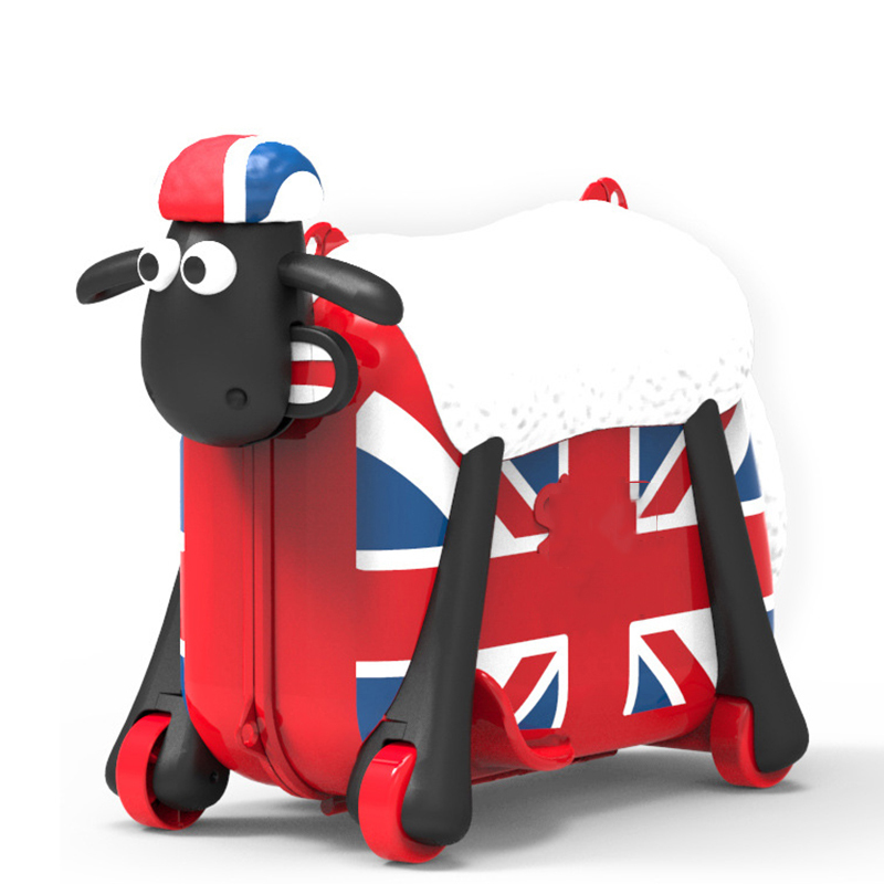 

fashion baby toy children travel locker handbag cars girl luggage pull rod can sit ride check box child suitcase