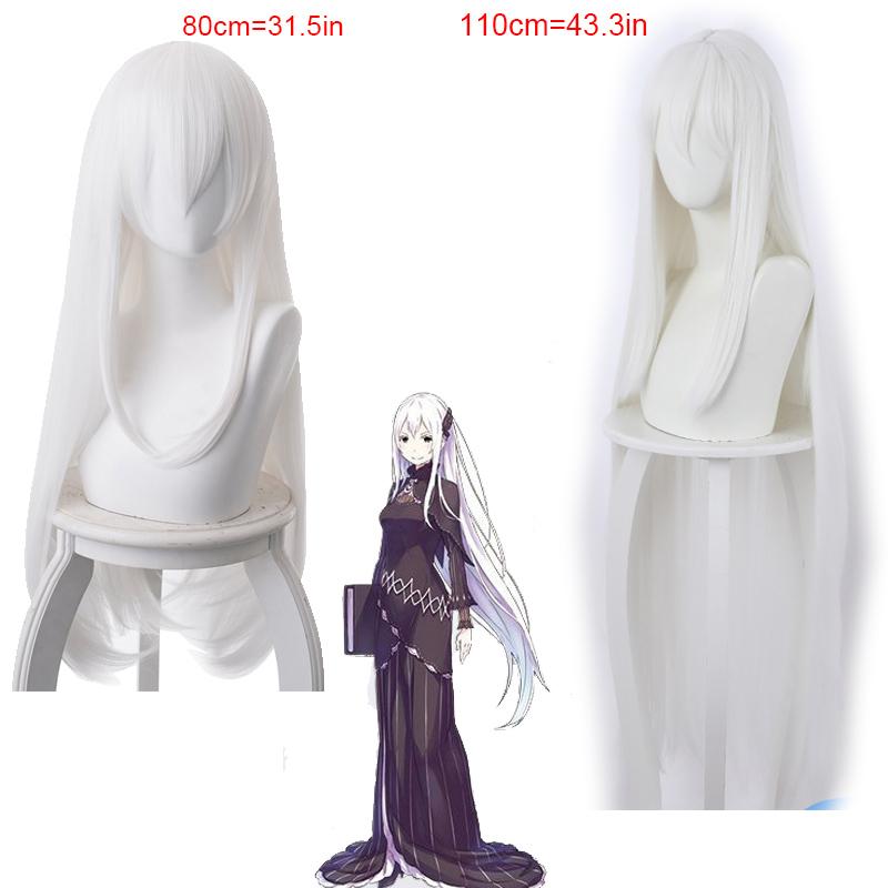 

Other Event & Party Supplies Echidna Cosplay Wigs RE: ZERO Starting Life In Another World Boku White Long Straight Hair 80cm And 110cm