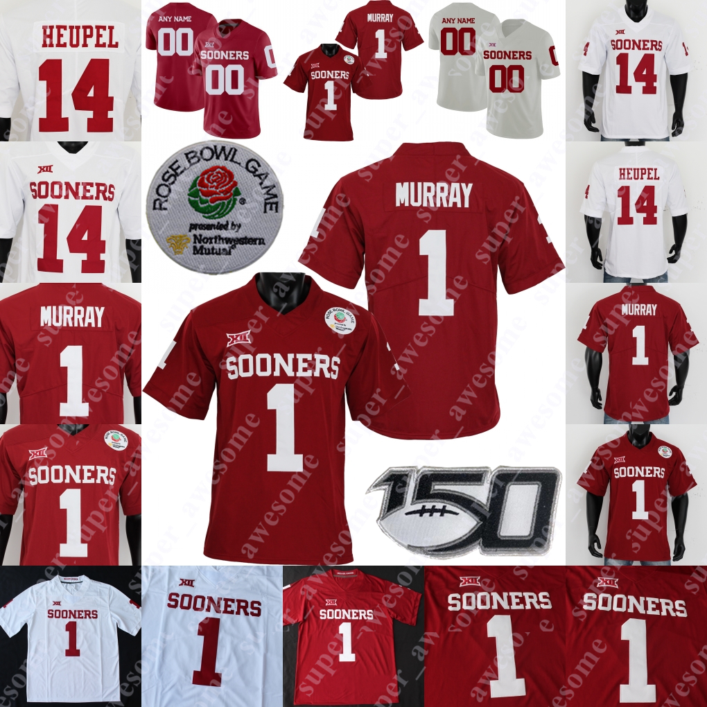 

Oklahoma Sooners Football Jersey Spencer Rattler Kennedy Brooks Eric Gray Marvin Mims Williams Jadon Haselwood Isaiah Thomas CeeDee Lamb Kyler Murray Mayfield, Red-orange bowl