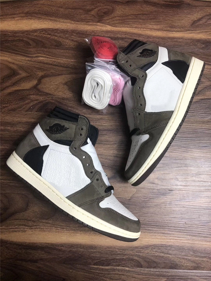 

Shoes Authentic 1 Travis Scotts High Low OG Men Basketball 1s Mocha University Red Sports SP TS Military Blue Cactus JackSneakers, Bubble wrap packaging