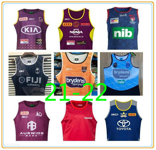 

20-21 Melbourne Storm Maroons Rugby Jerseys Brisbane Broncos South Wales Blues State Fiji knightSydney Roosters NRL League Jersey vest, Black