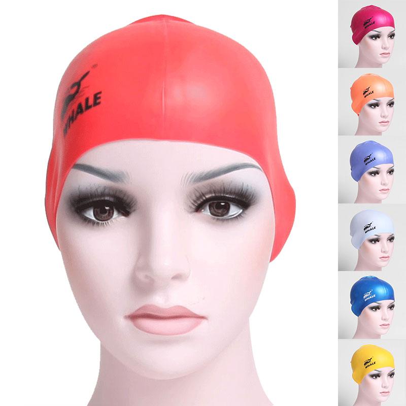 

Adult Silicone Ear Protection Swimming Cap Surf Hat Long Hair Sportswear Swim Pool Shower Waterproof Caps
