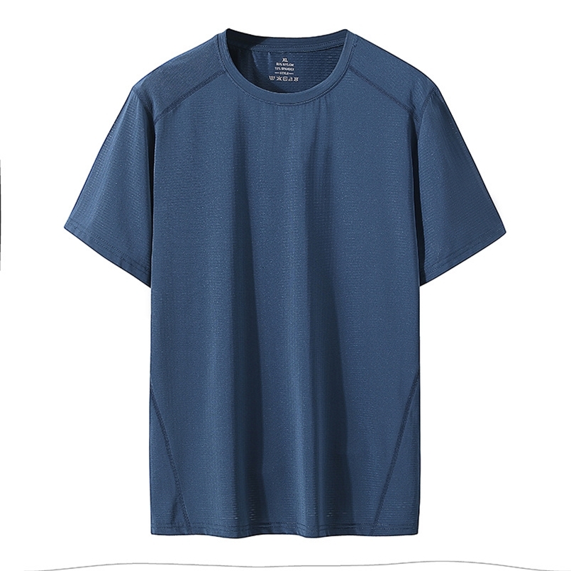 

Quick Dry Sport T Shirt Men Short Sleeves Summer Casual Mesh Cotton Plus OverSize 6XL 7XL 8XL Top Tees GYM Tshirt Clothes 210707, 8923 asian size 5