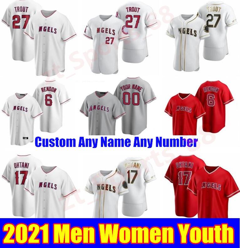 

Los Angeles 2021 Men Women kids youth Baseball Jerseys 6 Anthony Rendon 27 Mike Trout 17 Shohei Ohtani Angels JERSEY, Blue;black