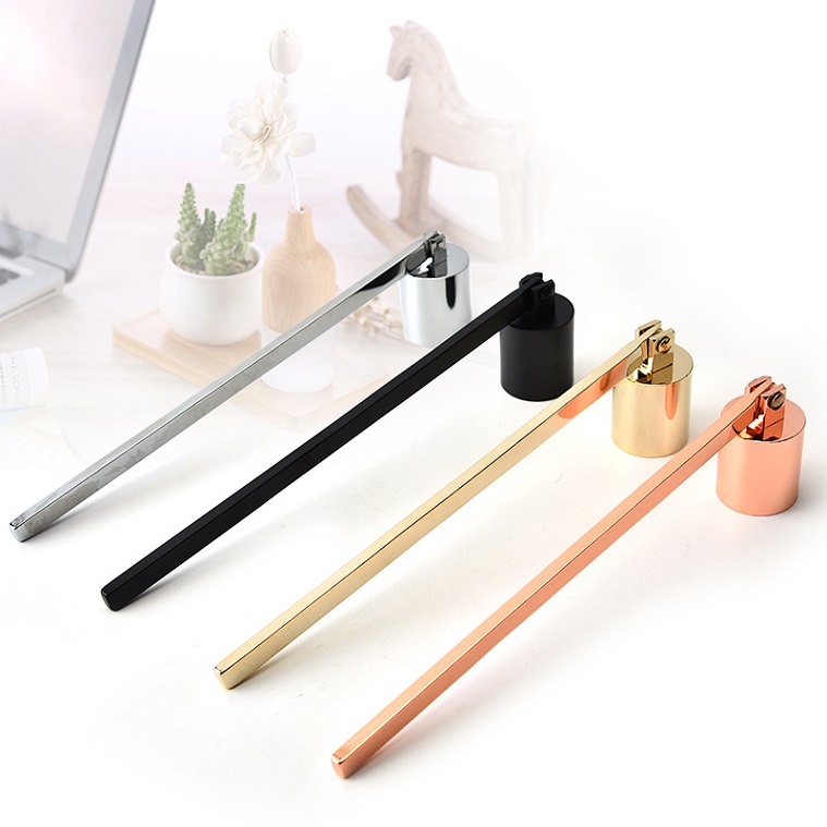 

Stainless Steel Candle Flame Snuffer Wick Trimmer Tool Multi Colour Put Out Fire On Bell Easy To Use HWF1863
