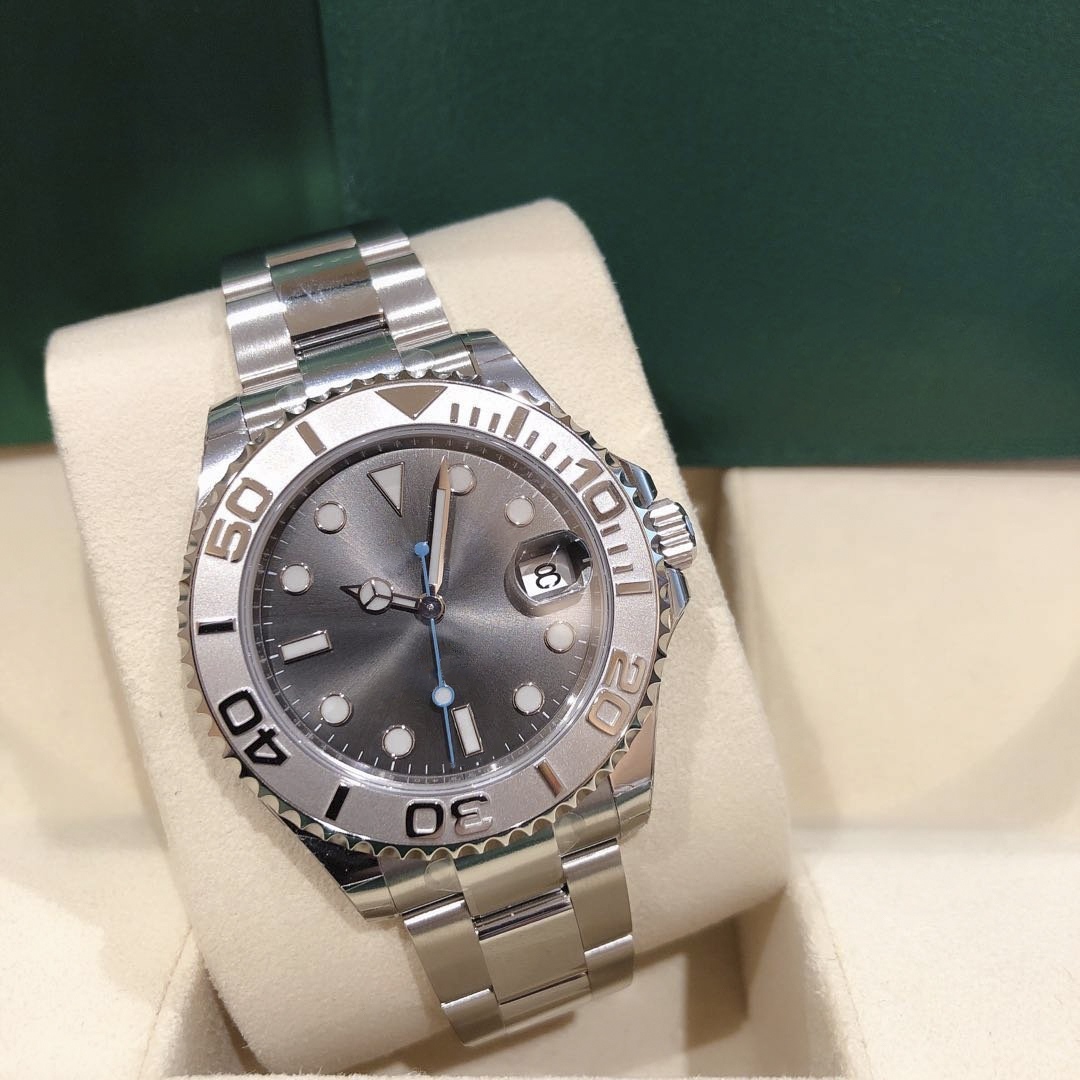 

2021 Fashion U1 factory Mens Watch Grey dial sapphire glass Stainless Steel Strap Automatic Mechanical Movement 116622 40mm ,Witch Box, Khaki