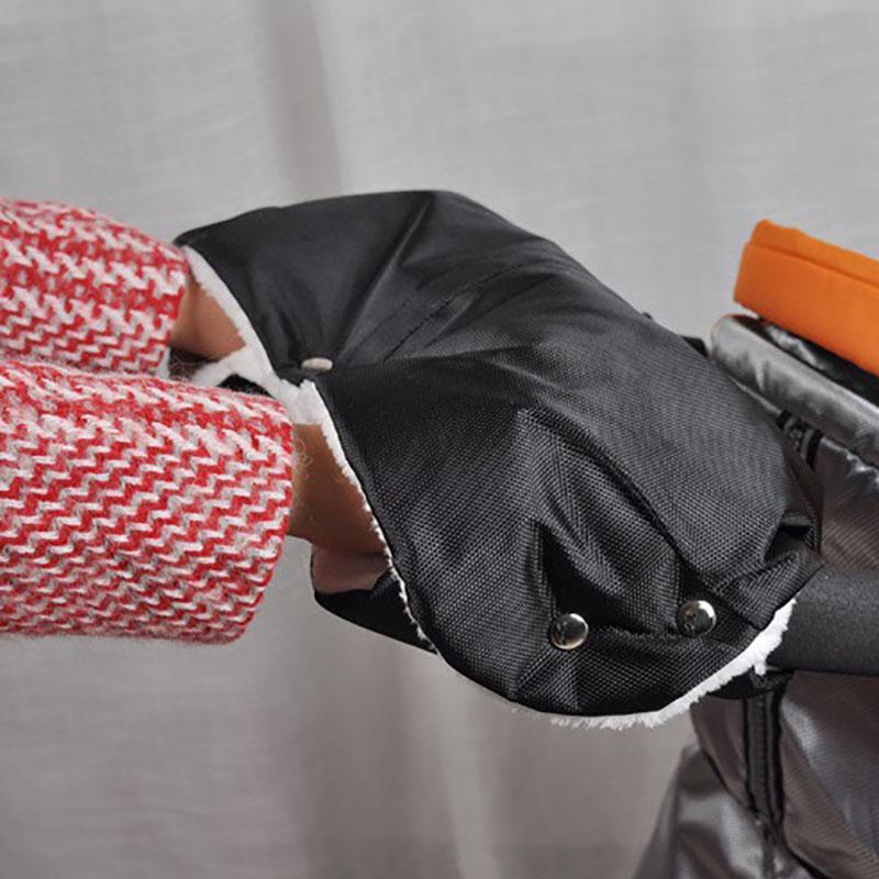 

Stroller Parts & Accessories Winter Plus Velvet Warm Baby Gloves Windproof Waterproof