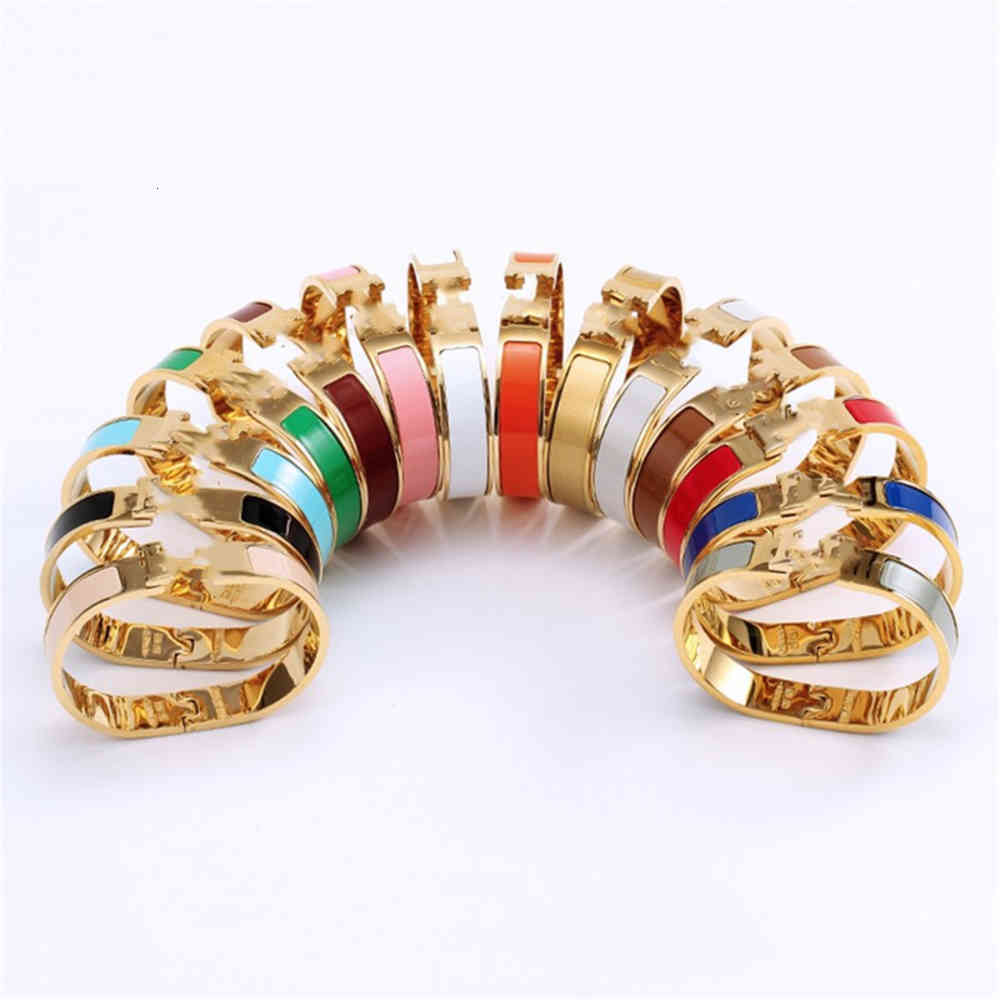 

Bracelet Designer Men Bracelet Herme Bangle Love Enamel Party Wedding Couple Gift Multiple Colour Earring Ring Fashion Luxury size with box