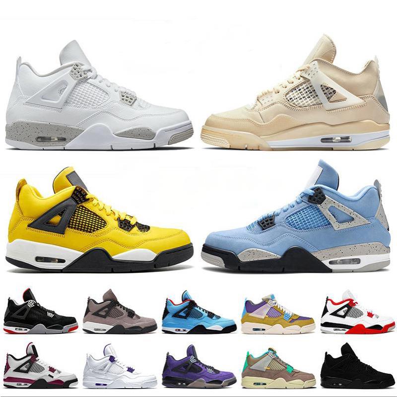 

Fire Starfish 36-45 Women's Basketball Shoes Undefeated Red Bred 4s S Black Cat Jumpman Fearless UNC Obsidian Scotts Men's Vabme