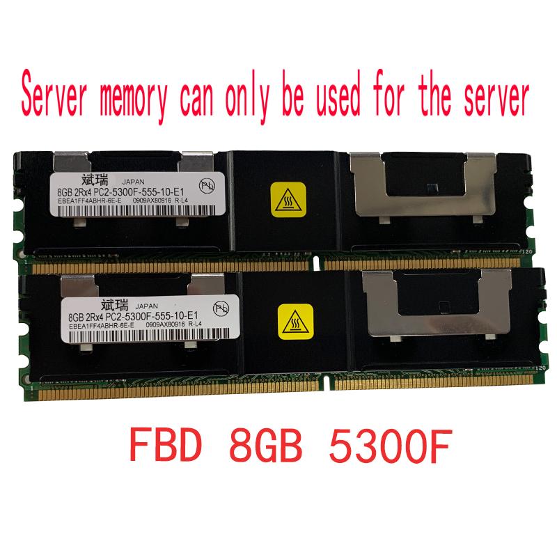 

RAMs For PowerVault DP600 DP500 DL2000 Server Memory 8GB DDR2 ECC FBD 4GB 667MHz FB-DIMM 2GB 2Rx4 PC2-5300F DIMM