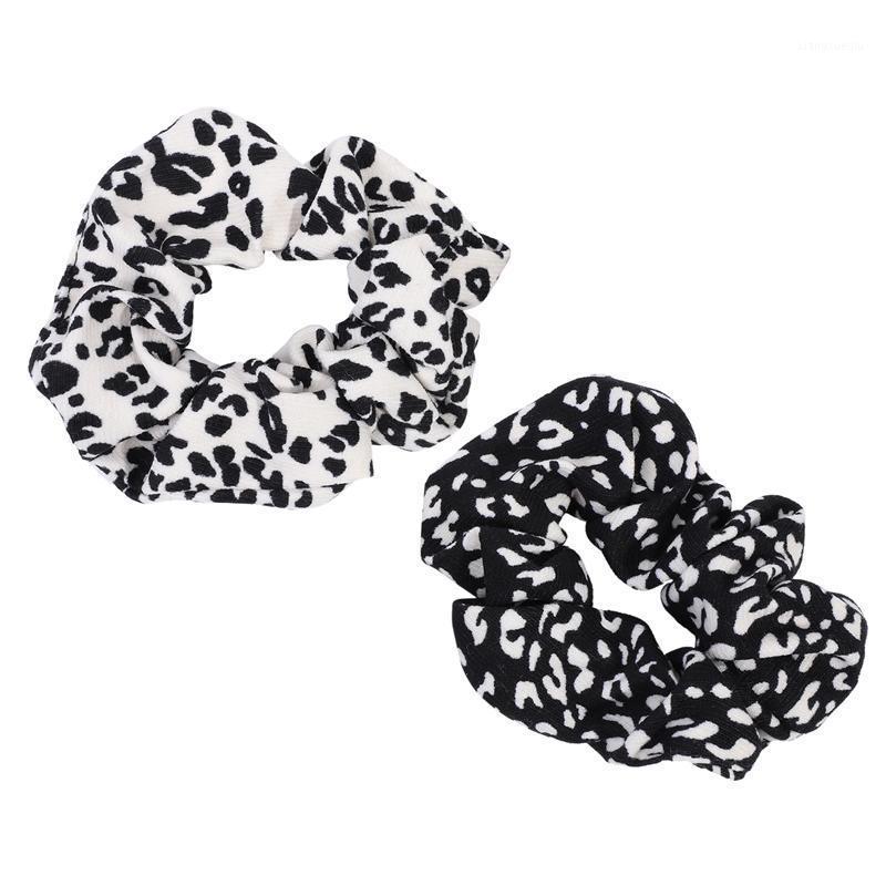 

Hair Clips & Barrettes 2pcs Creative Leopard Rings Rope Stretchy Accessories, Golden;silver