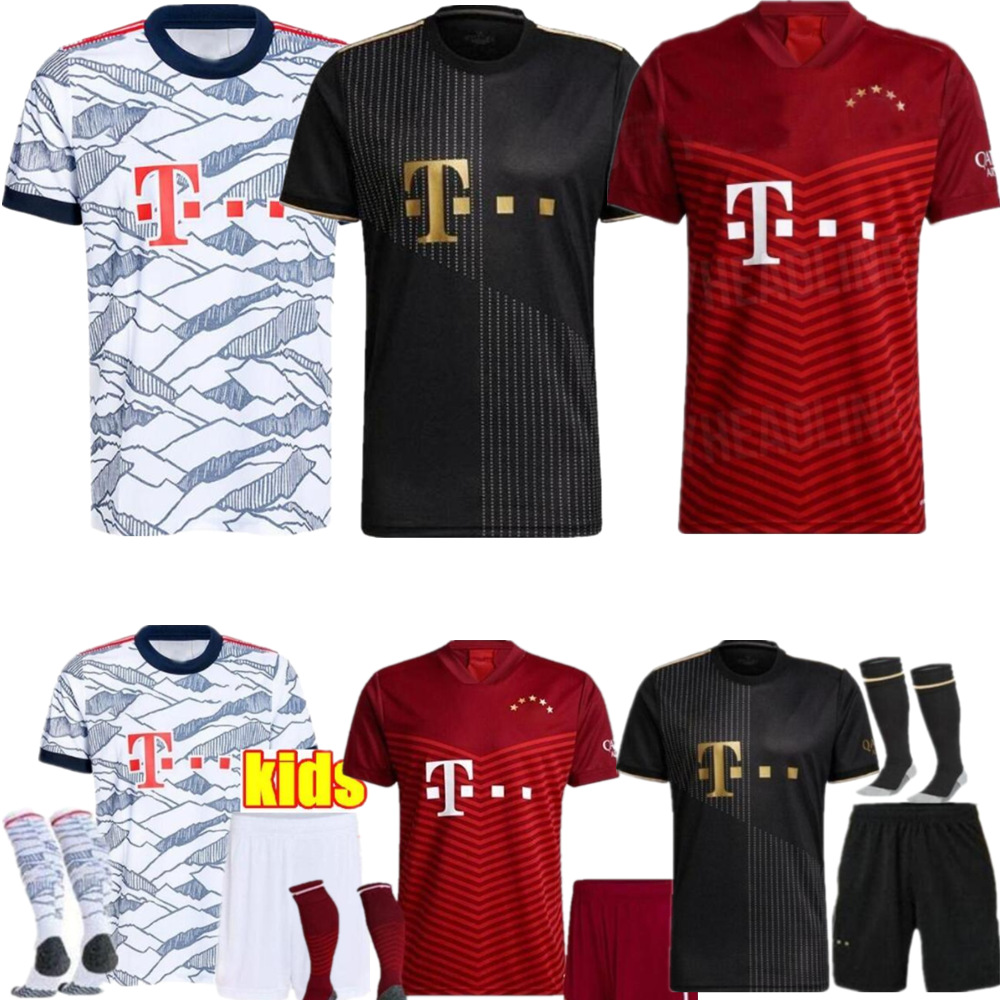 

2021 2022 BAYERN RIBERY HUMMELS Soccer Jerseys adult Men kids kit 21 22 VIDAL LEWANDOWSKI Jersey MULLER SANE MUNICH home away 3rd child Football uniform, 3rt+champion patch adult