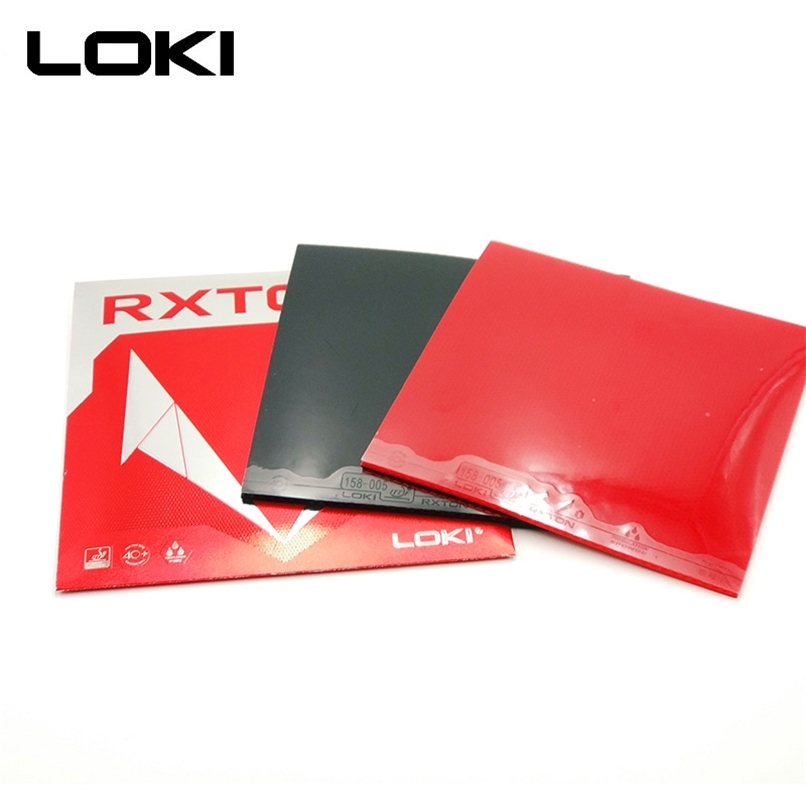 

LOKI RXTON1 ITTF Approved Semi Sticky Table Tennis Rubber Hard Sponge Ping Pong Rubber Fast Attack Red Pingpong Rubber 220105